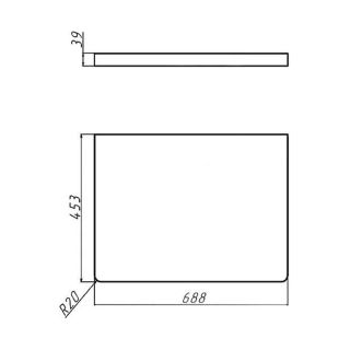 Столешница Velvex Klaufs 70, дуб французский